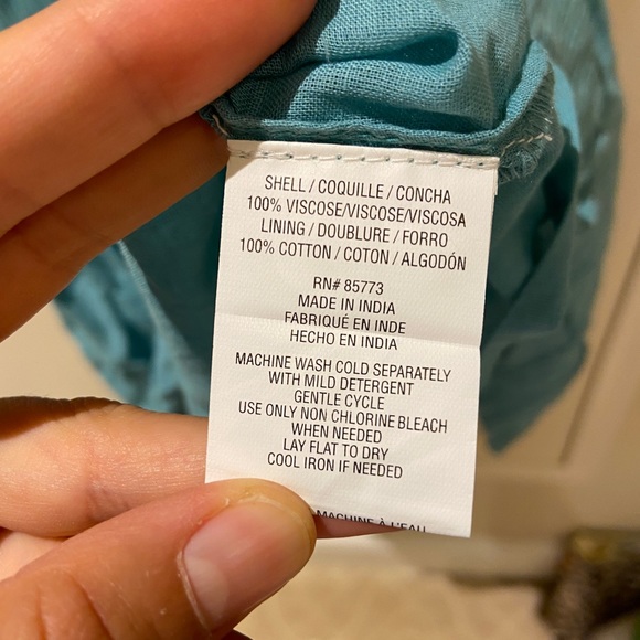 NWT O’Neill Kenzie solid blue mini adjustable straps flown beach dress sz medium - Picture 8 of 8